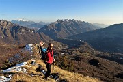 Alla Madonna delle Cime sul Corno Zuccone ad anello da Reggetto il 13 gennaio 2018